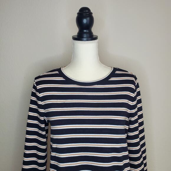 Lou & Grey Striped Knit Dress Medium - Picture 5 of 6